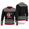 Dabbing Black Santa Ugly Sweater Black