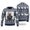 Dear Santa I Can Explain Raccoon Ugly Sweater Navy