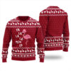 Fa La La Flamingo Ugly Sweater Cardinal Red
