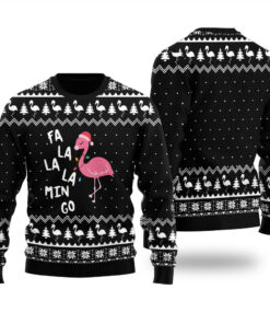 Fa La La Mingo Christmas Sweater Black