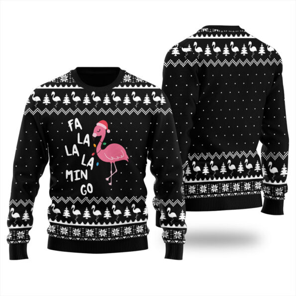Fa La La Mingo Christmas Sweater Black