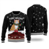 Feliz Navidad Cat Ugly Christmas Sweater Black