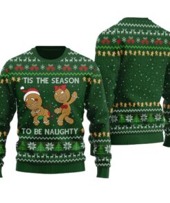 Funny Christmas Cookies Funny Ugly Christmas Sweater Forest Green