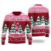 Funny Drunk Flamingo Ugly Sweater Cardinal Red