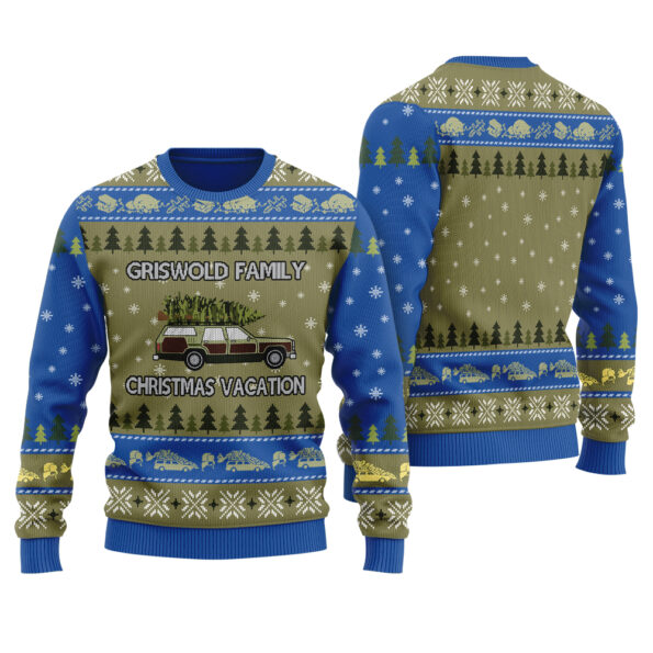 Griswold Family Christmas Vacation Christmas Sweater Royal