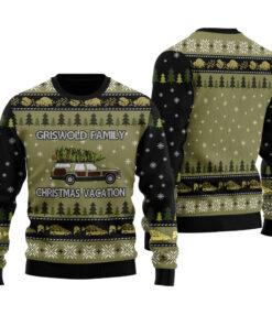 Griswold Family Christmas Vacation Ugly Christmas Sweater Black