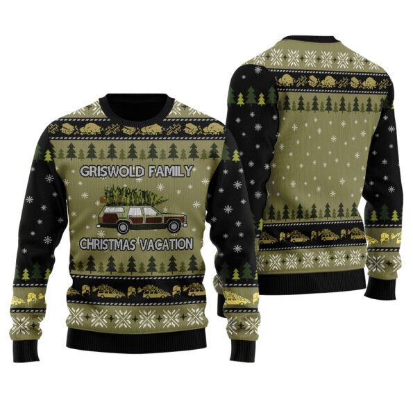 Griswold Family Christmas Vacation Ugly Christmas Sweater Black 6 Griswold Family Christmas Vacation Ugly Christmas Sweater Black