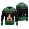 Happy Birthday Jesus Christmas Sweater Black