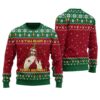 Happy Birthday Jesus Ugly Sweater Cardinal Red