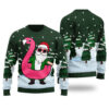 Hawaiian Santa Claus Ugly Sweater Forest Green