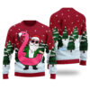 Hawaiian Santa Ugly Sweater Cardinal Red