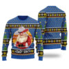 Howdy Santa Retro Christmas Sweater Royal