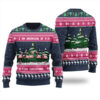 I Am Dreaming Of A Pink Christmas Flamingo Christmas Sweater Navy