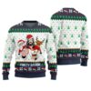 Jesus Party Savior Christmas Sweater Navy