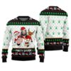 Jesus Party Savior Ugly Christmas Sweater Black