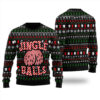 Jingle Balls Dirty Ugly Christmas Sweater Black