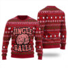 Jingle Balls Inappropriate Ugly Sweater Cardinal Red