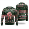 Kiss Your Brain Ugly Sweater Forest Green