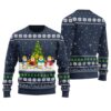 Merry Christmas Snowman Christmas Sweater Navy