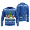 Merry Christmas Snowman Christmas Sweater Royal