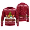Merry Christmas Snowman Ugly Sweater Cardinal Red