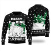 Merry BucKing Naughty Bear Ugly Christmas Sweater Black