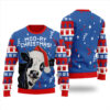 Moory Christmas Cow Ugly Sweater Royal