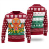 Naughty Cookies Christmas Sweater Cardinal Red