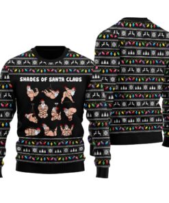 Naughty Shades Of Santa Christmas Sweater BlackNaughty Shades Of Santa Christmas Sweater Black