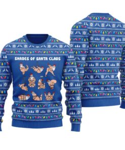 Naughty Shades Of Santa Ugly Sweater Royal