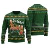 Oh Snap Gingerbread Cookies Ugly Sweater Forest Green