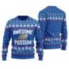 Possum Ugly Christmas Sweater Royal