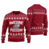 Possum Ugly Sweater Cardinal Red