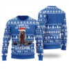 Raccoon Merry Liftmas Ugly Christmas Sweater Royal