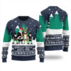 Santa Squad North Pole Ugly Christmas Sweater Navy