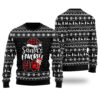 Santas Favorite HO Christmas Sweater Black
