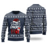 Santas Favorite HO Ugly Christmas Sweater Navy