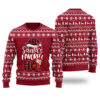 Santas Favorite HO Ugly Sweater Cardinal Red