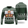 Santas Twerkshop Ugly Sweater Forest Green