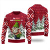 Sexy Gnome Ugly Christmas Sweater Cardinal Red