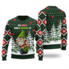 Sexy Gnome Ugly Christmas Sweater Forest Green