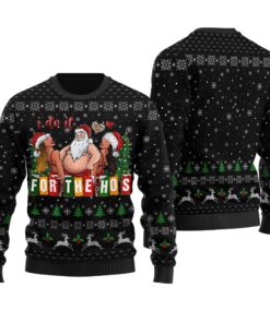 Sexy Santa Do It For The Hos Christmas Sweater Black