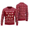 Sexy Shades Of Santa Christmas Sweater Cardinal Red