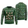 Sexy Shades Of Santa Ugly Sweater Forest Green