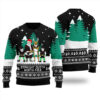 Straight Outta North Pole Ugly Christmas Sweater Black