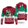 Straight Outta North Pole Ugly Christmas Sweater Cardinal Red
