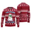 The Vegans Ate Snowman Nose Ugly Christmas Sweater Cardinal Red 2 The Vegans Ate Snowman Nose Ugly Christmas Sweater Cardinal Red