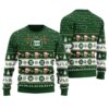 Personalized Company Logo Ugly Sweater Forest Green