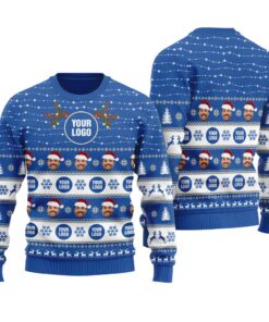 Personalized Your Logo Christmas Sweater Royal
