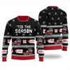 Custom Logo Ugly Christmas Sweater Black